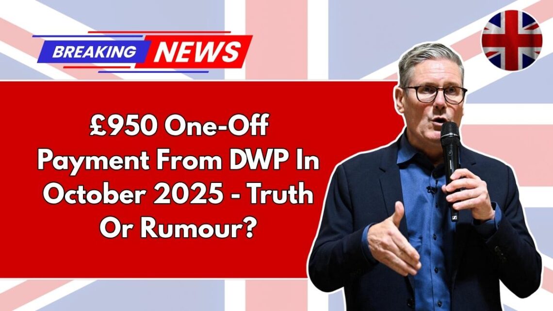 £950 One-Off Payment From DWP In October 2025 - Truth Or Rumour