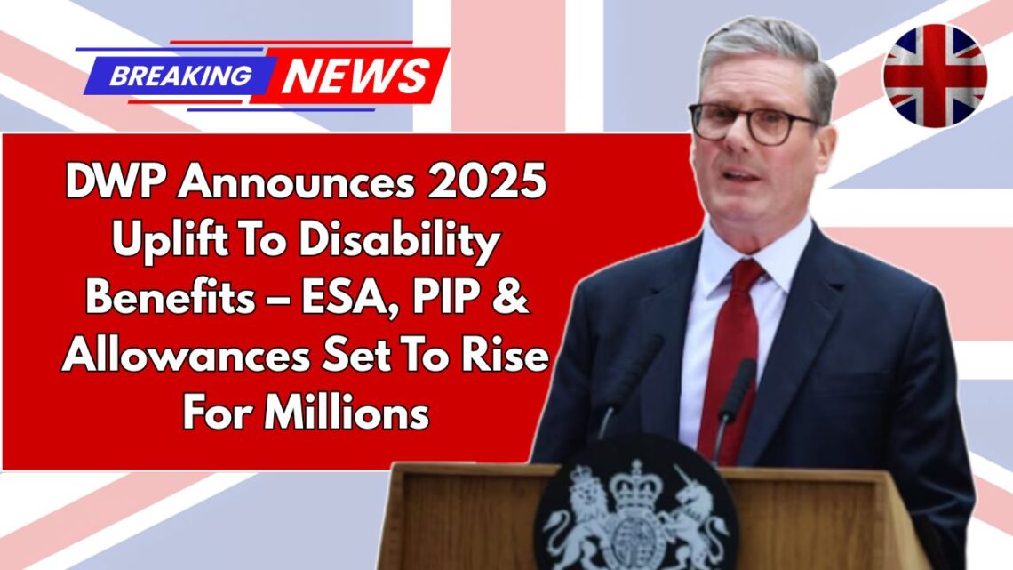 DWP Announces 2025 Uplift To Disability Benefits – ESA, PIP & Allowances Set To Rise For Millions