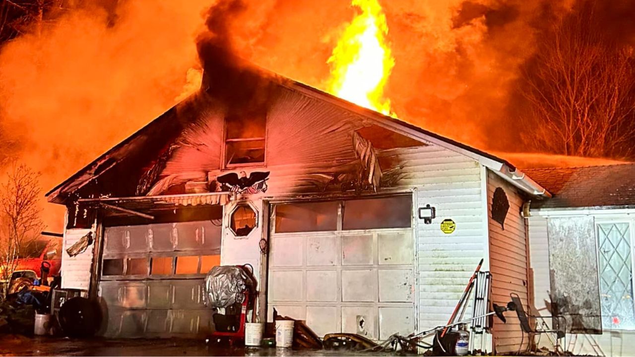 Fire In Peru Wrecks Garage, Causes House Damage In Pre-Dawn Hours