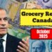 Grocery Rebate Canada October 2025- Full Eligibility List And Payment Schedule