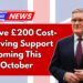 Massive £200 Cost-Of-Living Support Coming This October- Who Qualifies & How To Claim In The UK