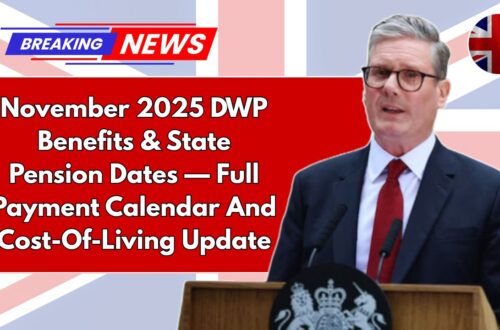 November 2025 DWP Benefits & State Pension Dates — Full Payment Calendar And Cost-Of-Living Update