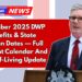 November 2025 DWP Benefits & State Pension Dates — Full Payment Calendar And Cost-Of-Living Update